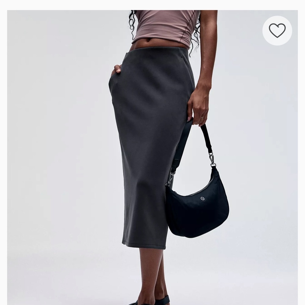 Lululemon Athletica Gray Pencil Skirt